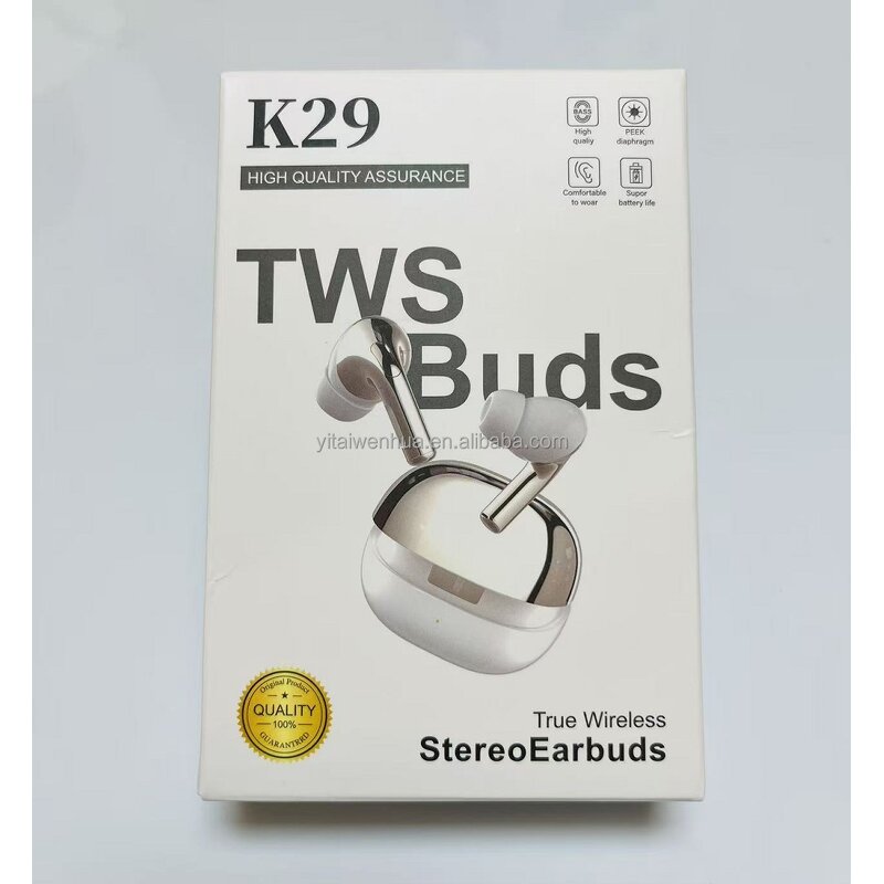 TWS Earphones - Manufacturer - K29 IPX4 Touch JL Chipset Noise Cancelling In-Ear Gaming