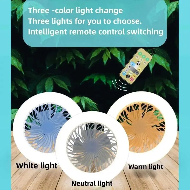 LED Fan Light - Manufacturer - Modern Remote Control Ceiling Fan Living Room Bedroom