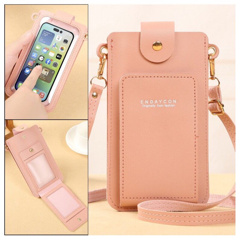 Women's Crossbody Bag - Manufacturer - Luxury PU Touch Screen Wallet iPhone Shoulder