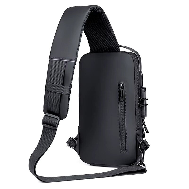 Men's Chest Bag - Manufacturer - Korean PU Waterproof Crossbody Casual Sports iPhone