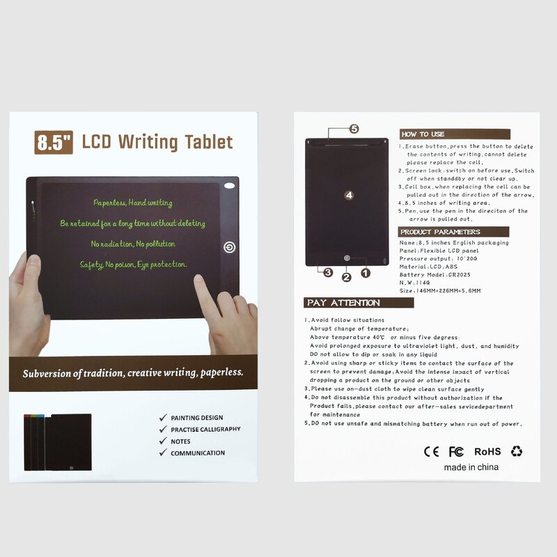 LCD Writing Tablet - Manufacturer - 8.5inch Kids Educational Drawing Christmas Halloween Gift