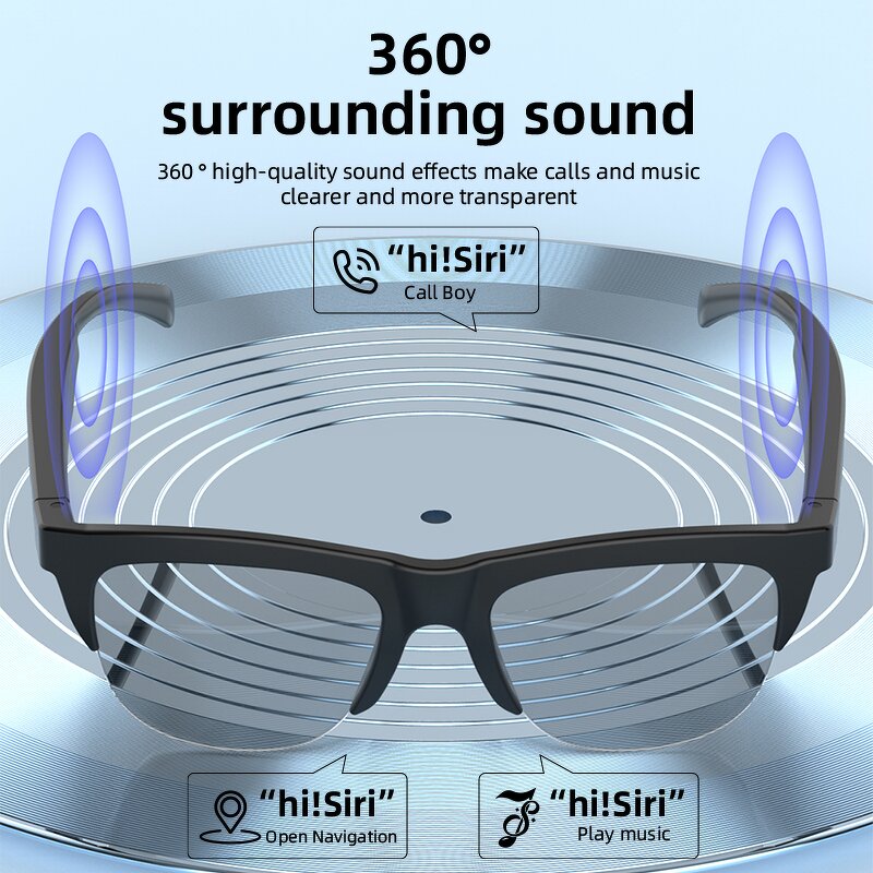 Smart Glasses - Manufacturer - F02 On-Ear Type-C IPX4 Color-changing Music Phone Calls