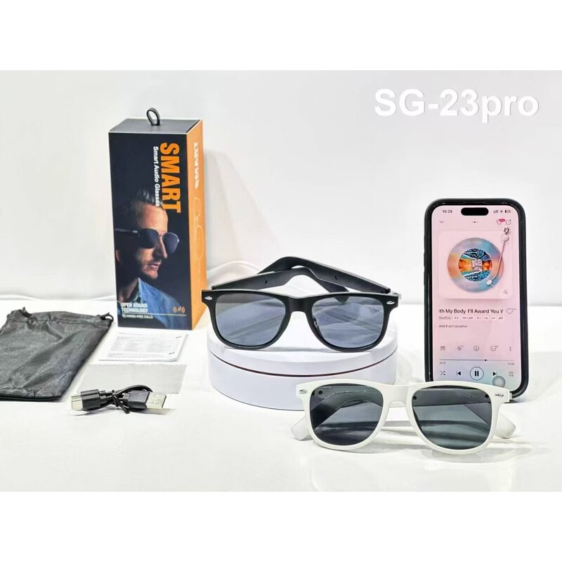 Smart Audio Glasses - Manufacturer - SG23 Pro UV Anti-Blue Voice Assistant Music Call