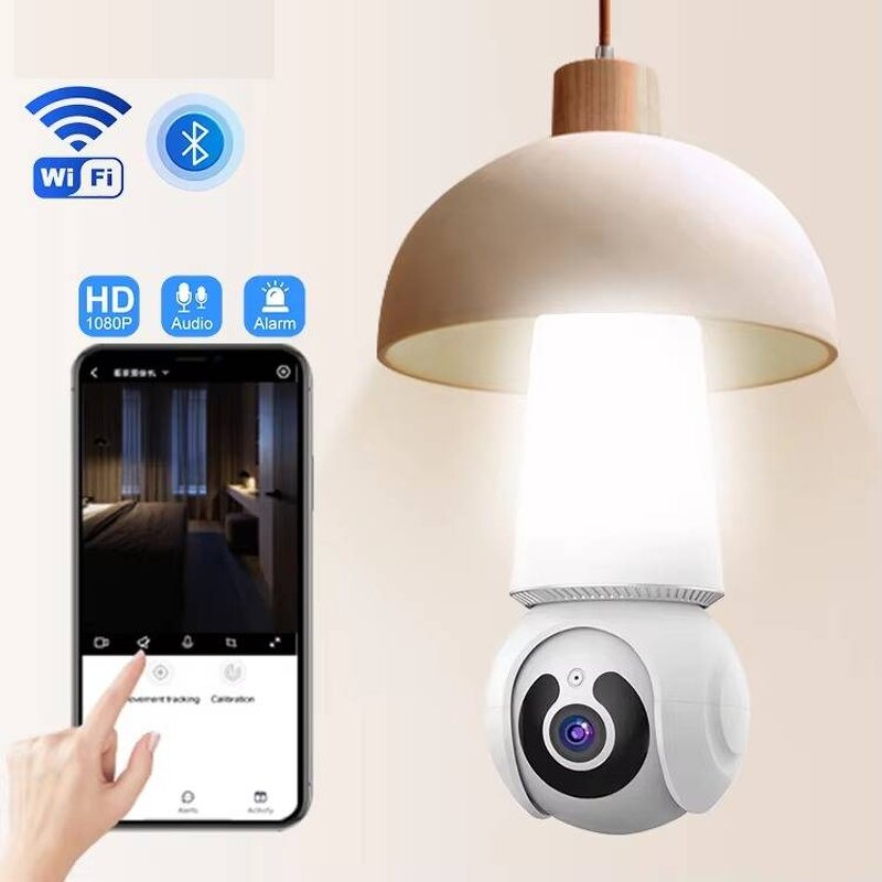 Smart Camera - Manufacturer - 3MP E27 V380pro AI Human Detection 360 LED Memory Card