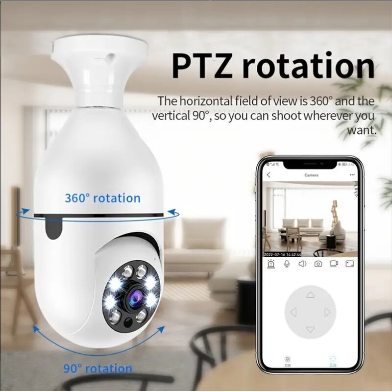 Light Bulb Camera - Manufacturer - E27 1080P Two-Way Audio IR White LEDs Night Vision