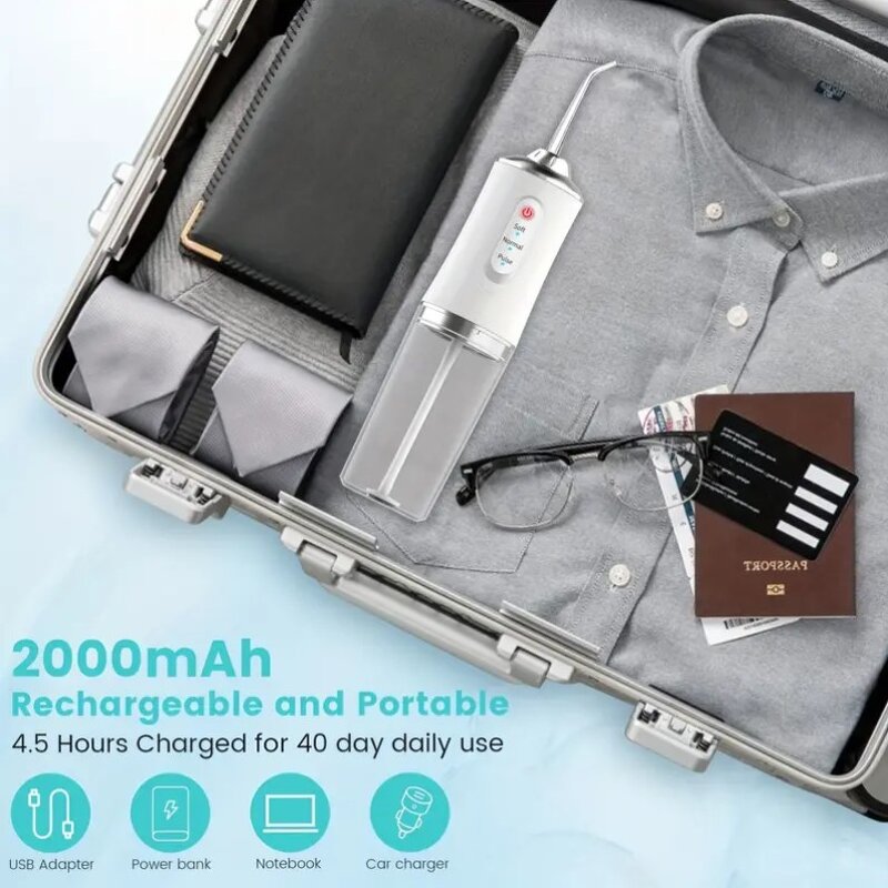 Oral Irrigator - Manufacturer - USB Rechargeable 4-Jets 3-Modes Dental Water Jet Teeth