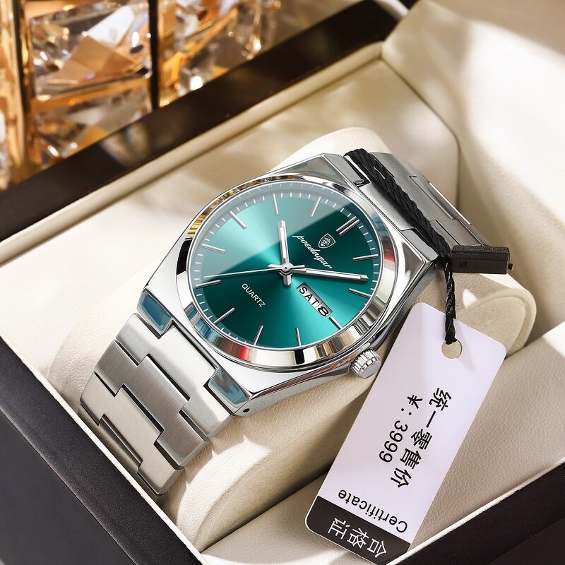 Quartz Watch - Manufacturer - 930 Men Luxury Stainless Steel Waterproof Luminous Business