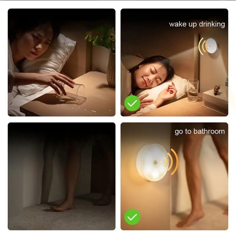 Motion Sensor Light - Manufacturer - USB Rechargeable LED Kitchen Bedroom Stairs Cabinet