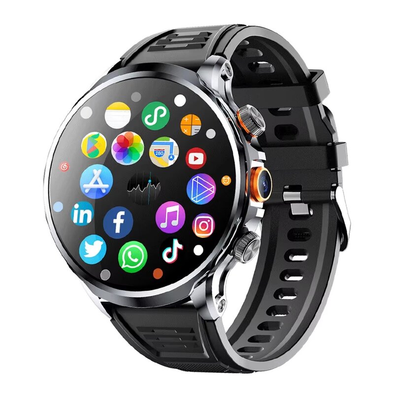 4G LTE Smart Watch - Manufacturer - H18 3+32GB WIFI GPS Camera Tiktok YouTube Android IOS