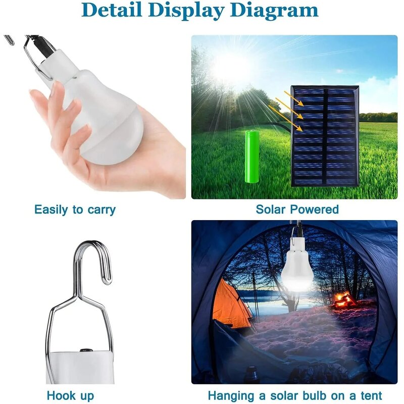 Solar Light - Manufacturer - 7W Waterproof USB Charged Hanging Emergency Outdoor Indoor