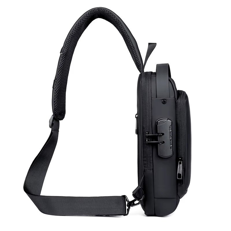 Men's Chest Bag - Manufacturer - Korean PU Waterproof Crossbody Casual Sports iPhone