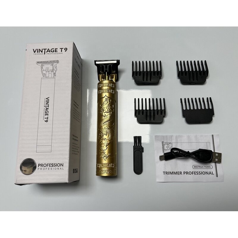 Hair Clipper - Manufacturer - Professional Vintage 10W Rechargeable T9 Men Hair Cutting