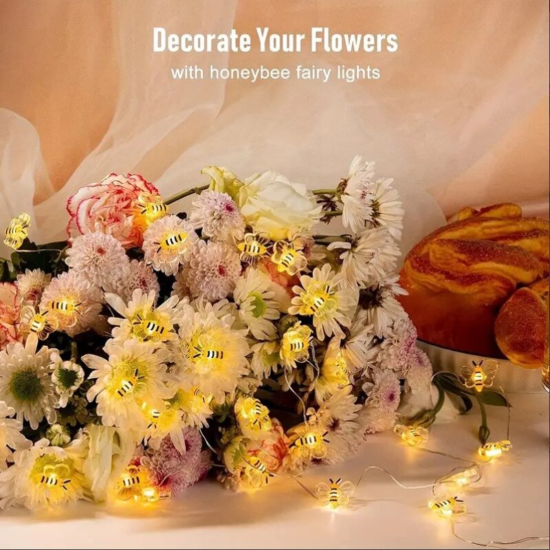 LED Light Tree - Manufacturer - Little Bee 6.6ft 20 Bees Outdoor Christmas Garland