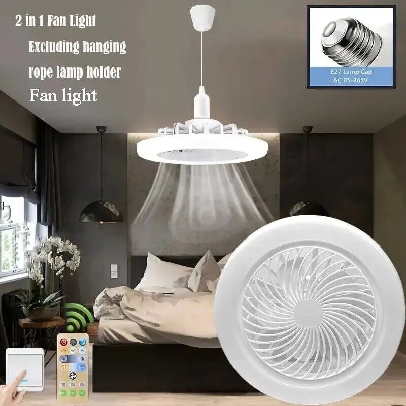 LED Fan Light - Manufacturer - Modern Remote Control Ceiling Fan Living Room Bedroom