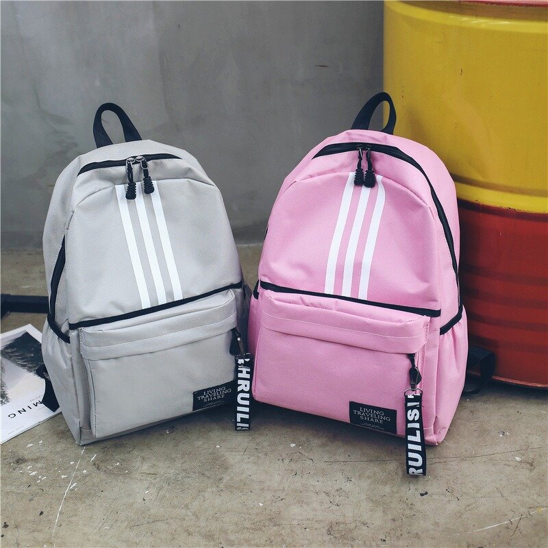Nylon Backpack - Manufacturer - Large Preppy Style Teenager School Travel Casual Phone