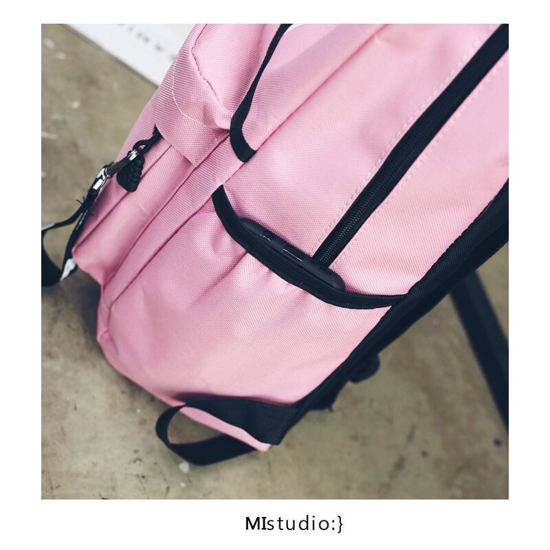 Nylon Backpack - Manufacturer - Preppy Style Large Teen School Travel Casual Bookbag