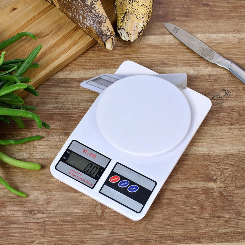 Kitchen Scale - Manufacturer - SF400 10kg Digital No Battery LCD RoHS Glass Plastic