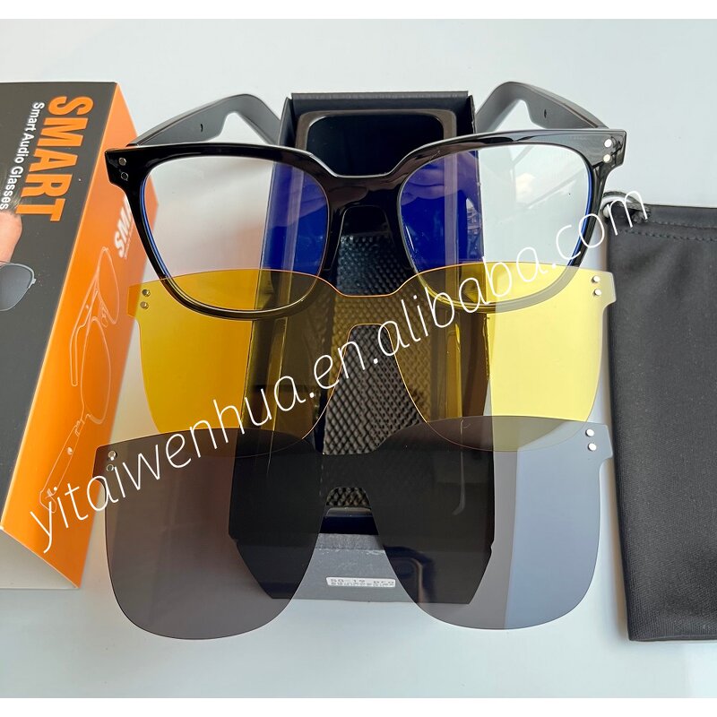 Smart Audio Glasses - Manufacturer - Bluebay SG19 Pro Foldable Clip-on Type-C Music Mic