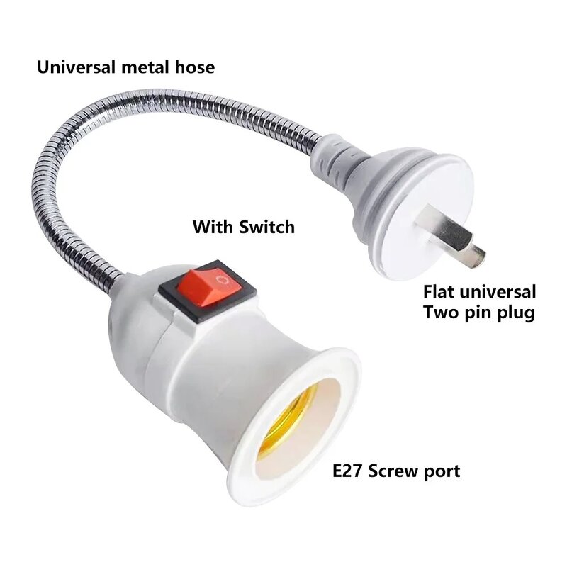 E27 Lamp Holder - Manufacturer - Direct Plug Swivel Mouth Universal Hose with Switch