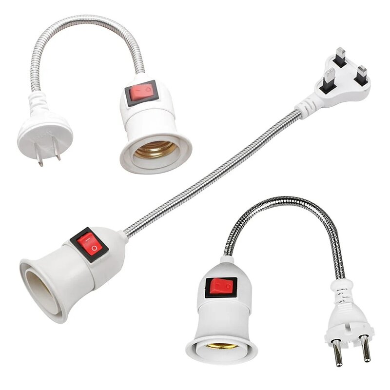 E27 Lamp Holder - Manufacturer - Direct Plug Swivel Mouth Universal Hose with Switch