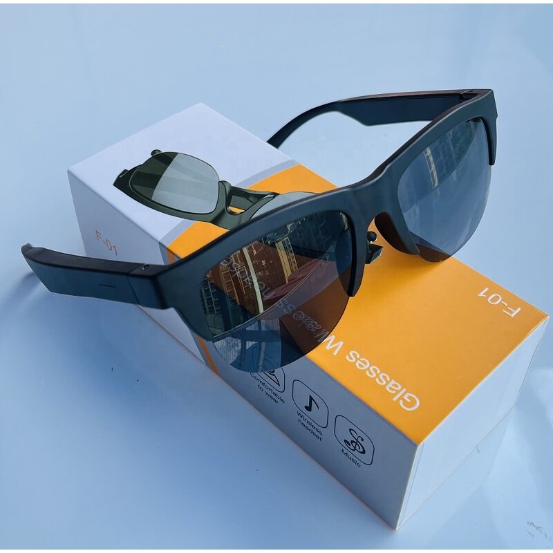 Smart Glasses - Manufacturer - F01 On-Ear LED Mic Speaker Noise Reduction Driving Cycling