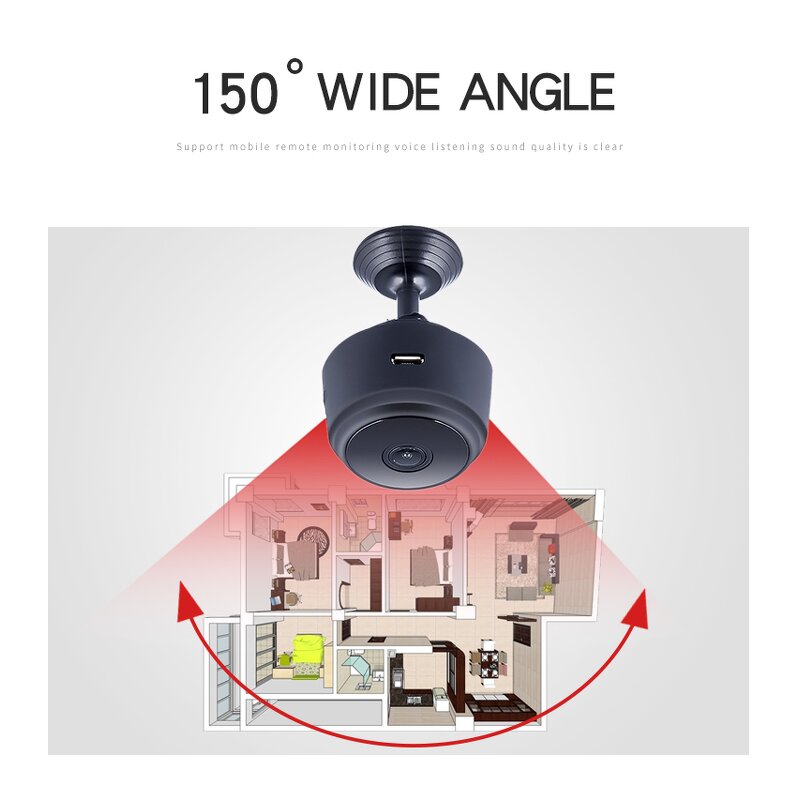 Mini Camera - Manufacturer - A9 1080P HD WiFi Security Night Vision Video Recorder