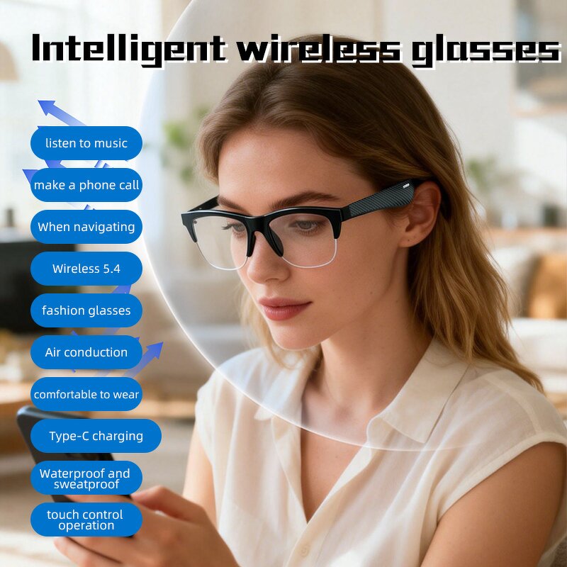 Smart Glasses - Manufacturer - F05 Polarized Bluetooth Custom Luxury Men Women Sunglasses