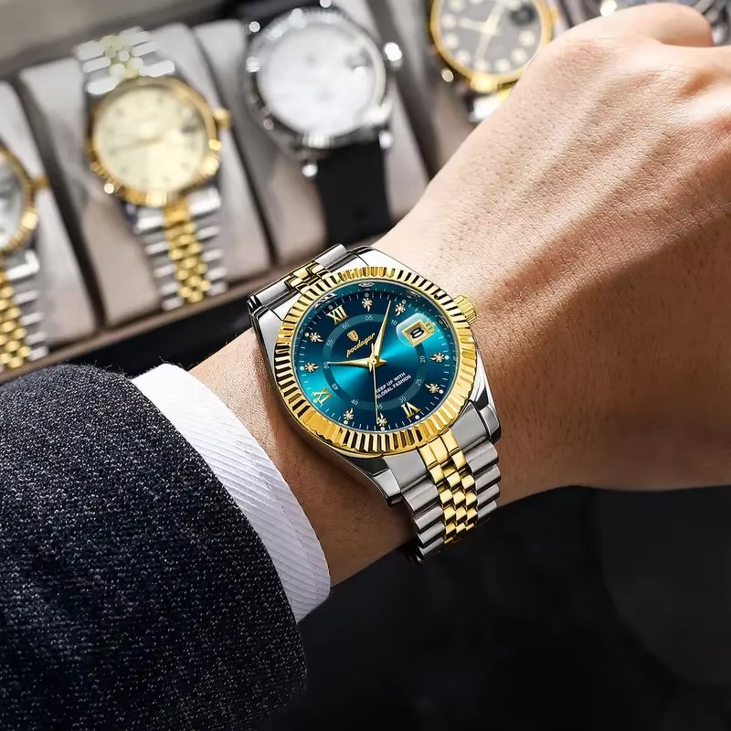 Quartz Watch - Manufacturer - 910 Men Sport Luxury 43mm Waterproof Luminous Stainless Steel