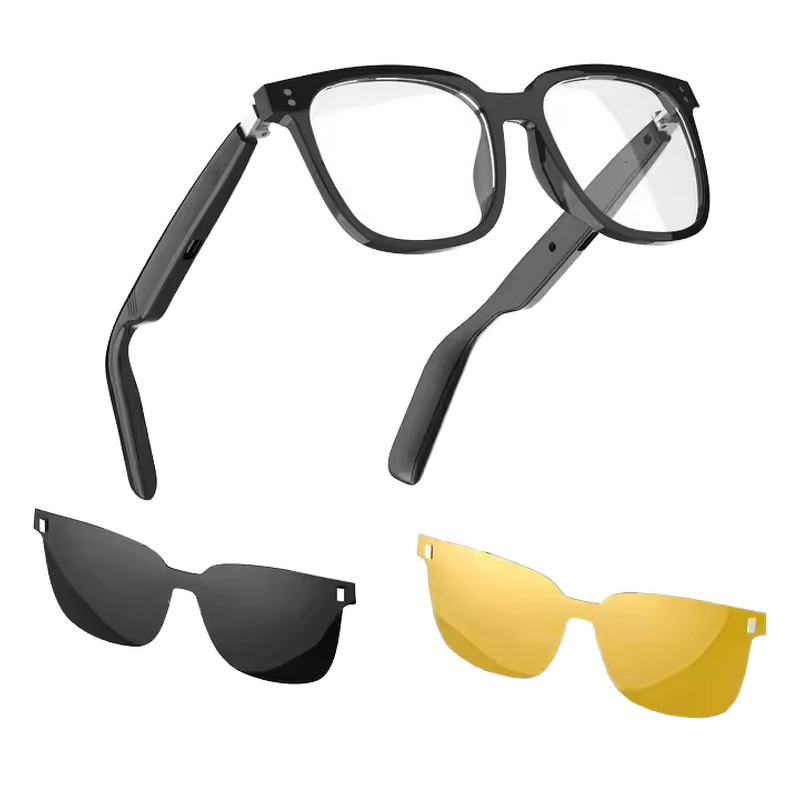 Smart Audio Glasses - Manufacturer - Bluebay SG19 Pro Foldable Clip-on Type-C Music Mic