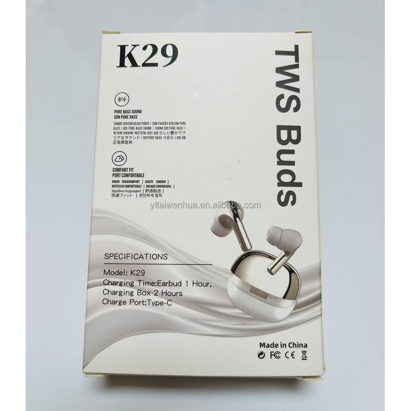 TWS Earphones - Manufacturer - K29 IPX4 Touch JL Chipset Noise Cancelling In-Ear Gaming