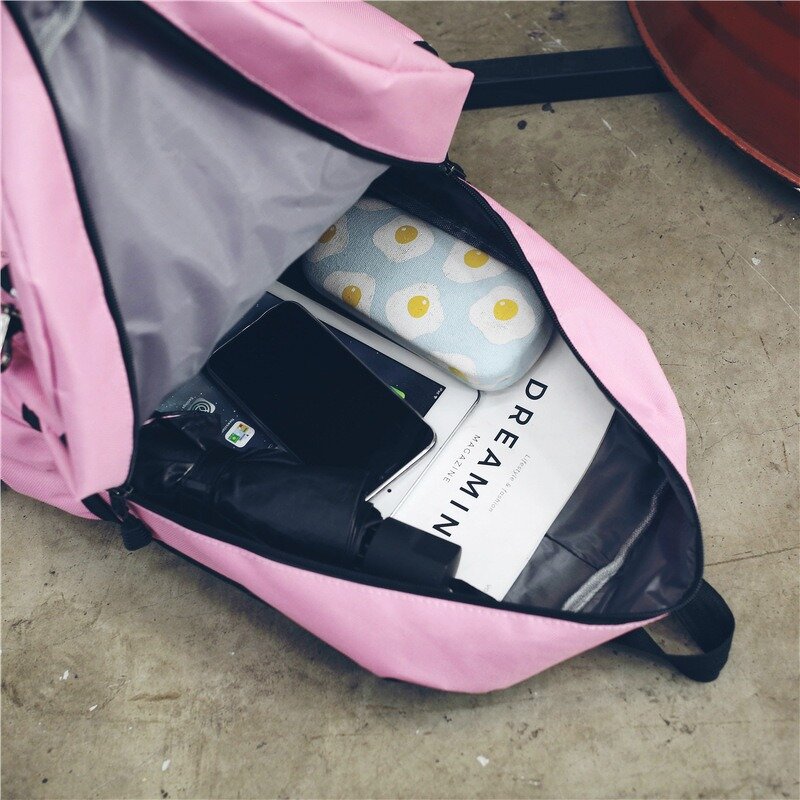 Nylon Backpack - Manufacturer - Preppy Style Large Teen School Travel Casual Bookbag