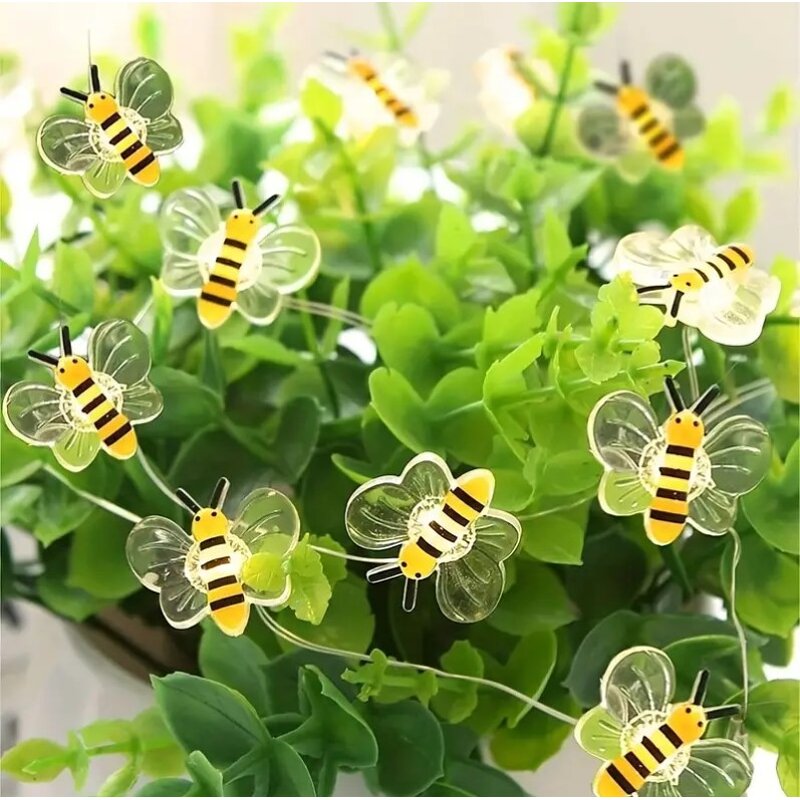 LED Light Tree - Manufacturer - Little Bee 6.6ft 20 Bees Outdoor Christmas Garland