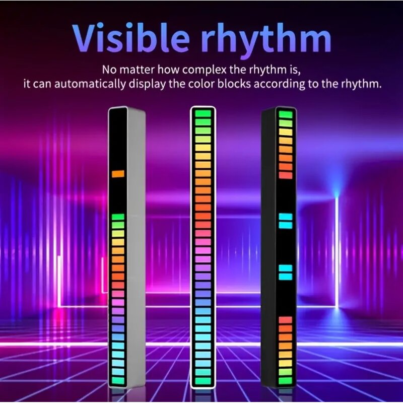 Music LED Light - Manufacturer - 32 LED Multi Color Sound Rhythm Motion Sensor USB