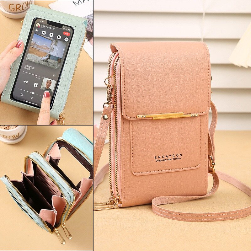 Women's Crossbody Bag - Manufacturer - Fashion PU Metallic Mobile Phone Small Purse