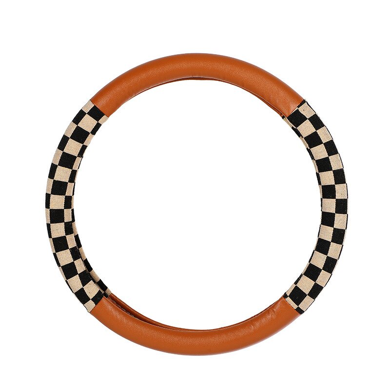 Steering Wheel Cover Manufacturer - Classic Sports Leather for Toyota Honda 38cm