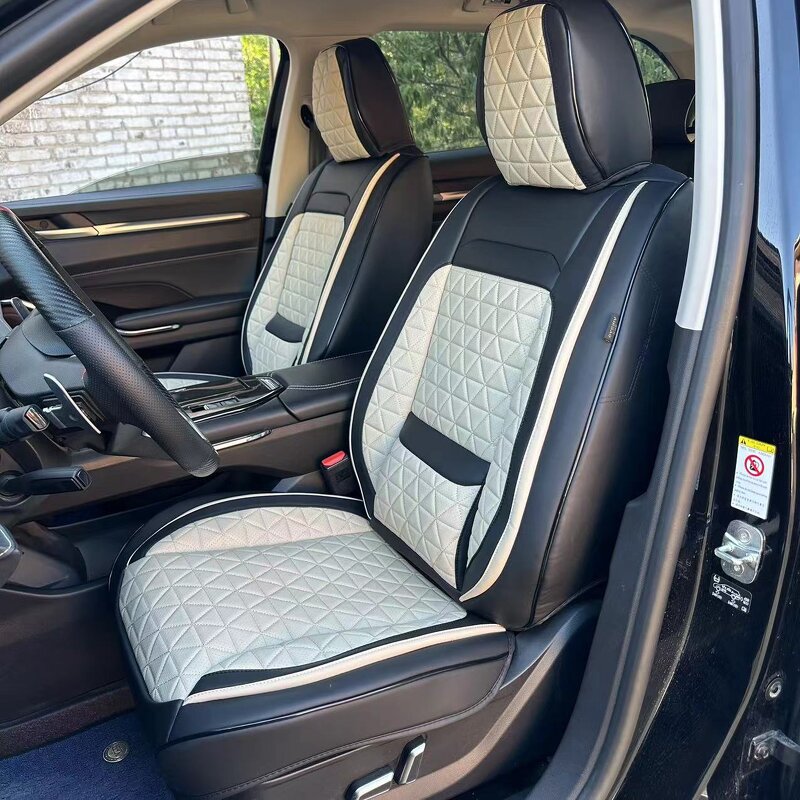 Seat Covers Manufacturer - Universal Blue ECO Leather for 90% Sedan SUV 5 Seats