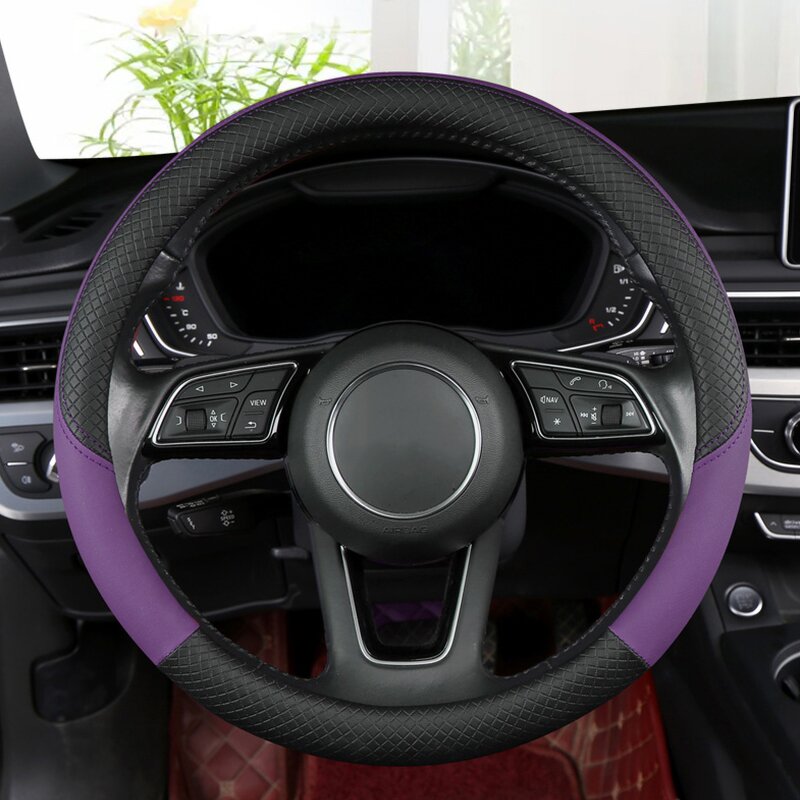 Steering Wheel Cover Manufacturer - Anti-Slip Leather Truck 50cm Fashion Style