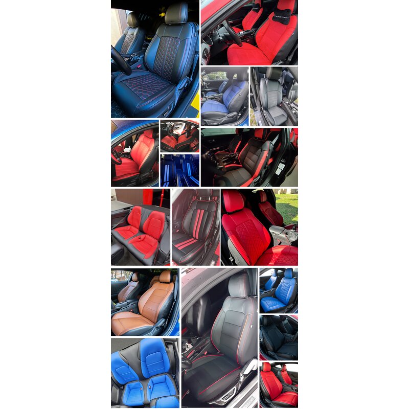 Seat Covers Manufacturer - Custom Fit for 2015-2024 Ford Mustang Coupe Full Set