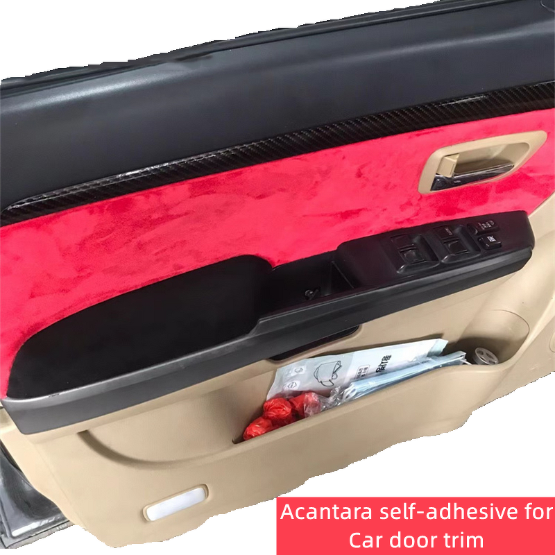 Car Upholstery Fabric Manufacturer - Self-adhesive Suede for Door Trim Dashboard