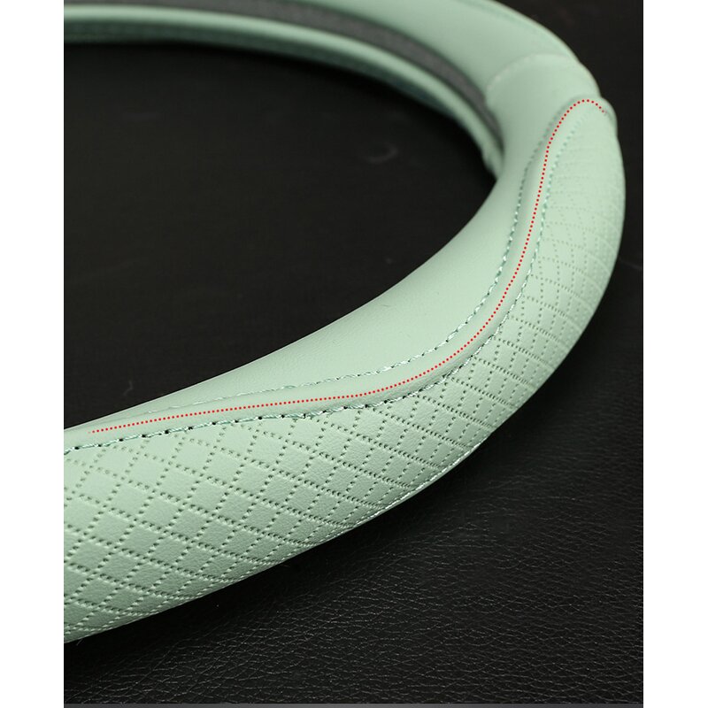 Steering Wheel Cover Manufacturer - Sports Anti-Slip Leather for BMW Toyota 38cm