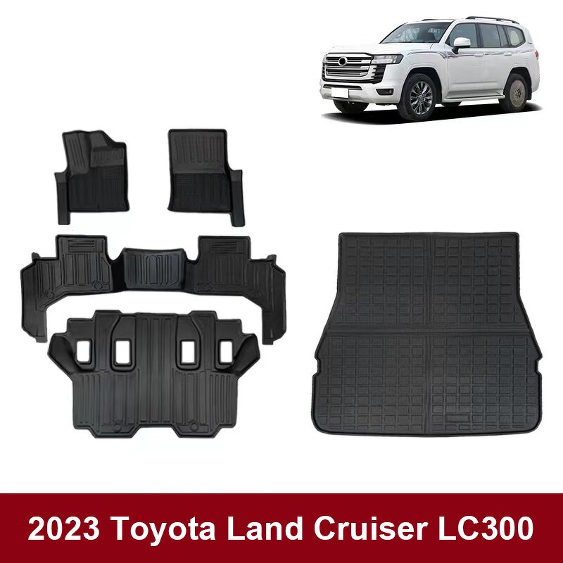 Trunk Mat Manufacturer - Custom TPE for Toyota Land Cruiser LC300 7 Seats LHD/RHD