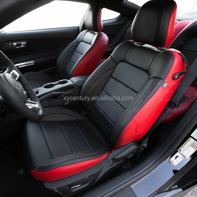 Seat Covers Manufacturer - Custom Fit for 2015-2024 Ford Mustang Coupe Leather