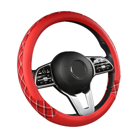 Steering Wheel Cover Manufacturer - Anti-Slip Splicing Leather Universal 38cm
