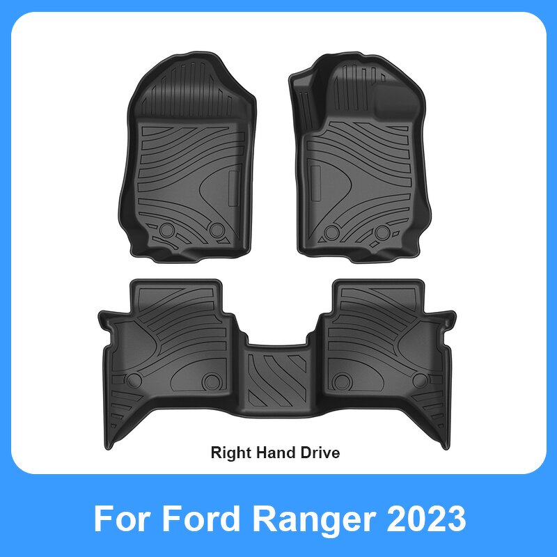 Floor Mats Manufacturer - TPE Waterproof Custom for Ford Ranger 2023 LHD