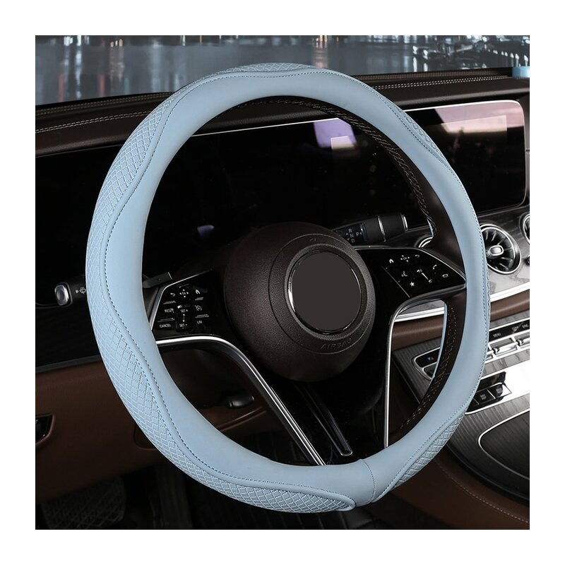 Steering Wheel Cover Manufacturer - Sports Anti-Slip Leather for BMW Toyota 38cm