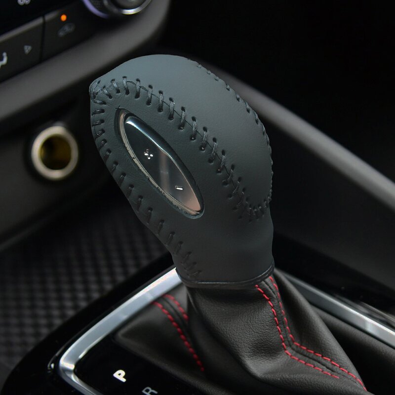 Gear Shift Knob Cover Manufacturer - Cowhide Carbon Fiber for Buick Verano Hand-sewn