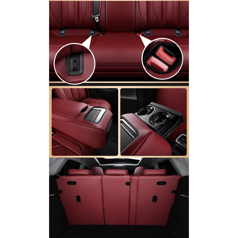 Seat Covers Manufacturer - Custom Fit for 2015-2024 Volvo XC90 5-Seaters Leather