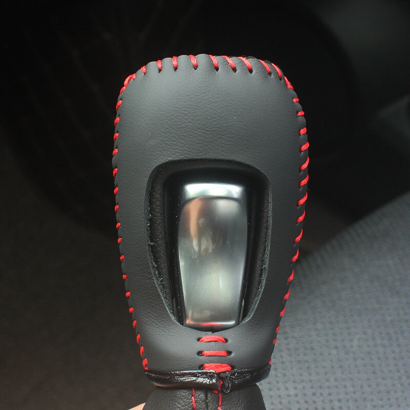 Gear Shift Knob Cover Manufacturer - Cowhide Carbon Fiber for Buick Verano Hand-sewn