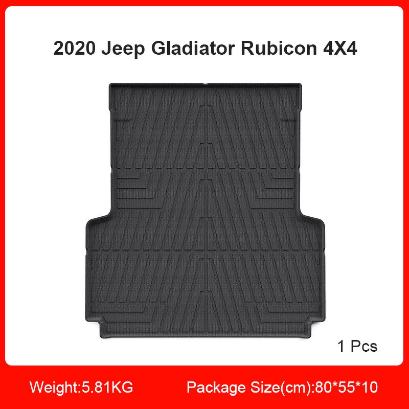 Truck Bed Mat Manufacturer - Custom Fit TPE for 2020 Jeep Gladiator Rubicon