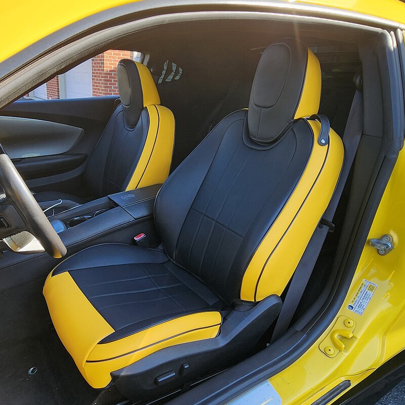 Seat Covers Manufacturer - Custom Fit for Chevrolet Camaro 5th & 6th Gen Leather